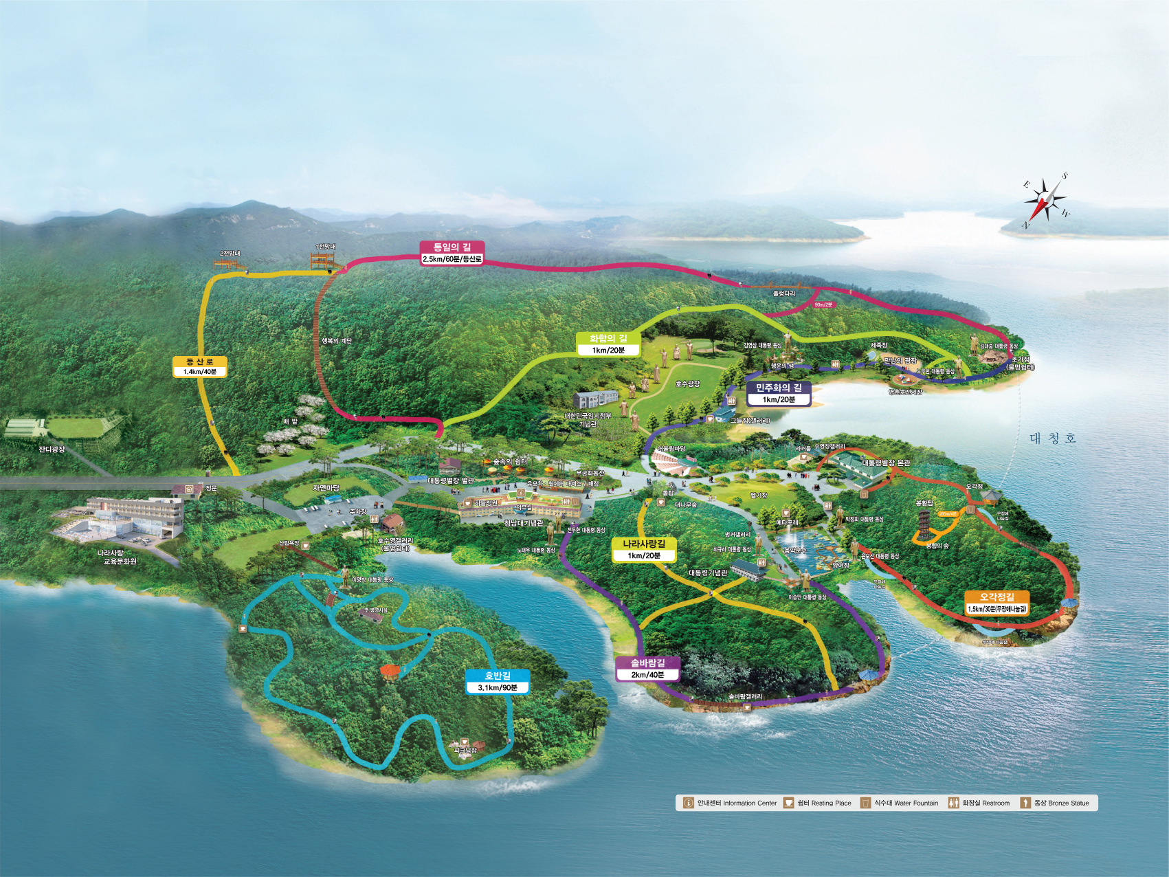 2025 청남대관람지도