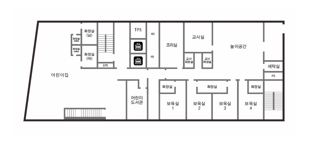 3층에는 휴게실, 수유실, 화장실 통신실, 회의실, 탕비실, 문서고, 회의실, 예산담당관 심의실, 전산실, 회계과 청사시설2팀, 일자리정책과, OA실, 창고 예산담당관, 계단이 위치하고 있습니다.
